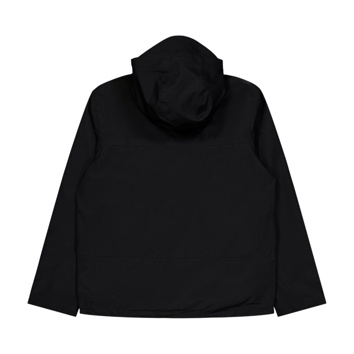 Water-Resistant Hooded Jacket Polo Black