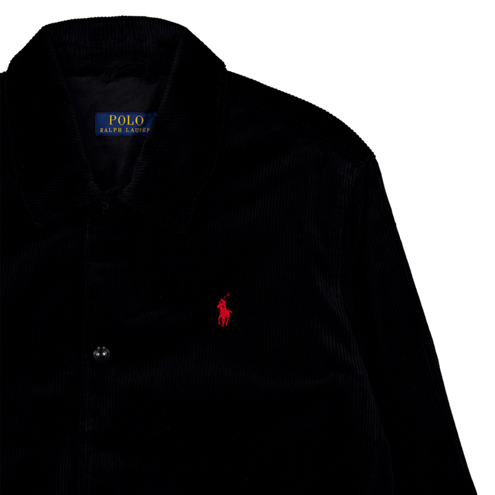 Corduroy Coach Jacka Polo Svart