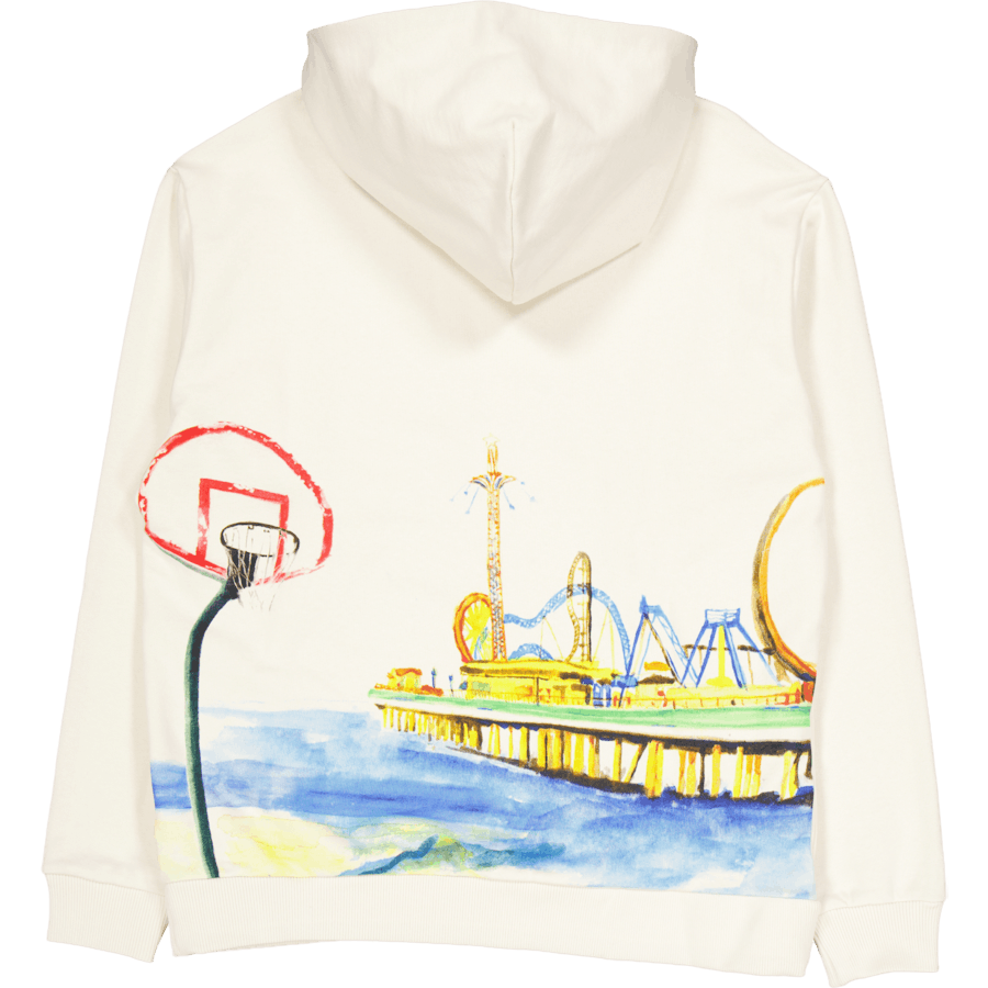 Felpa con cappuccio Showtime Bianco