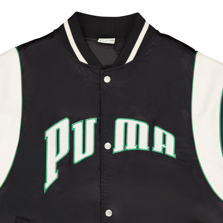 Puma Team Varsity Jacket Black