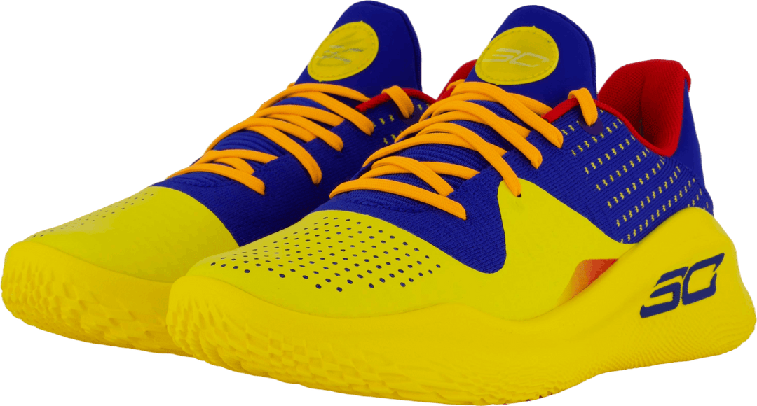 Curry 4 Low Flotro Bleu unisexe