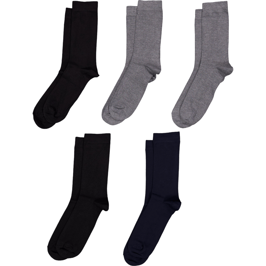 Socks Bamboo 5-pack Black/grey Melange/navy