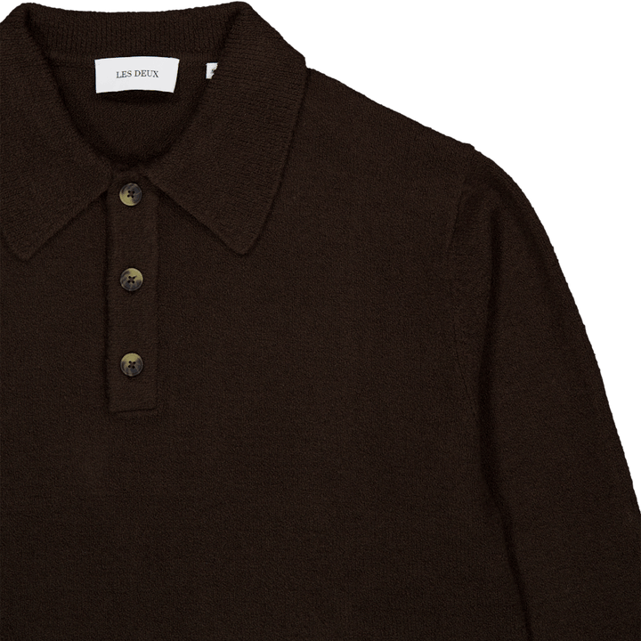 Les Deux Errol Rugby Knit Coffee