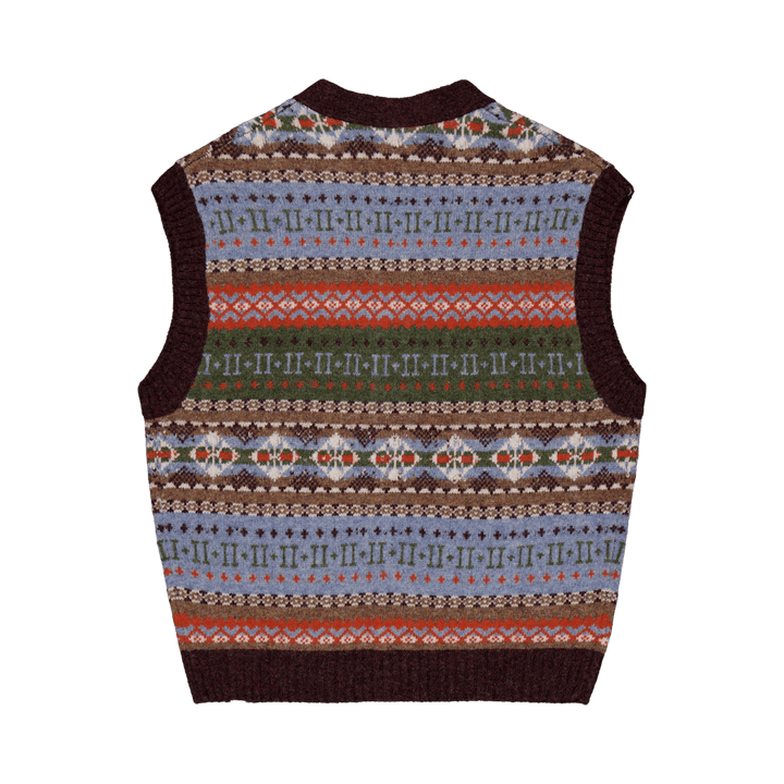 Les Deux Hordur Gilet Fair Isle Mountain