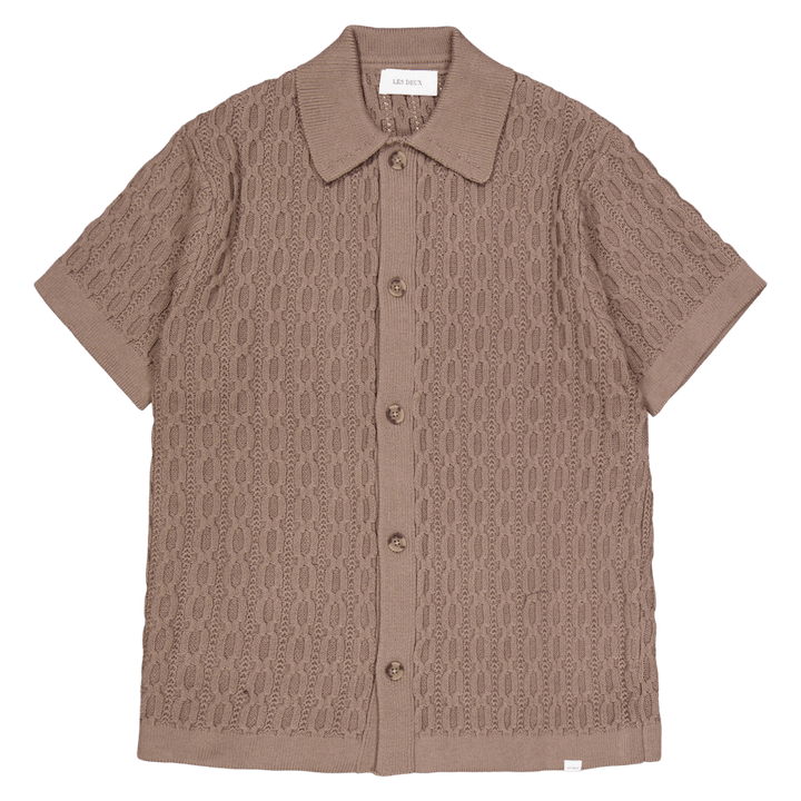 Garrett Camicia Ss lavorata a maglia Noce
