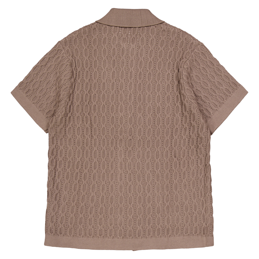 Garrett Camicia Ss lavorata a maglia Noce
