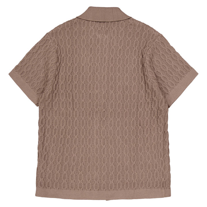 Garrett Camicia Ss lavorata a maglia Noce