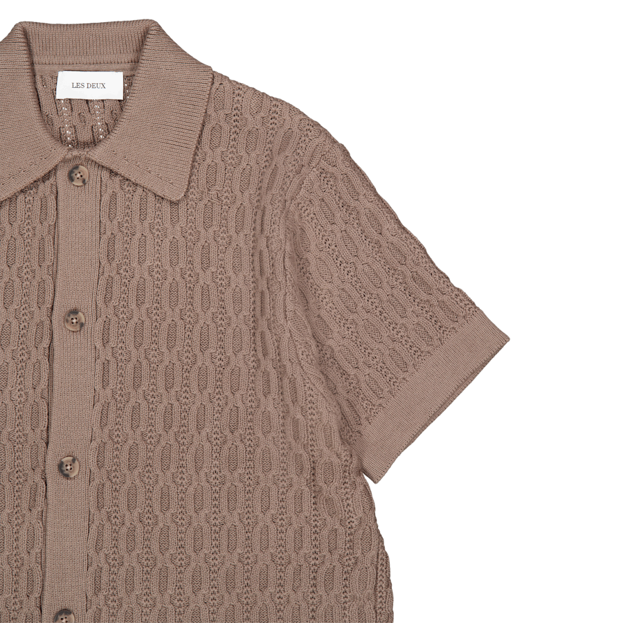 Garrett Camicia Ss lavorata a maglia Noce