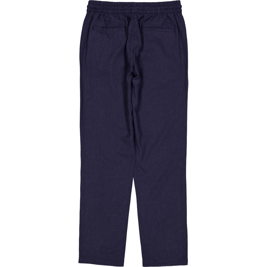 Pantaloni Patrick in lino scuro