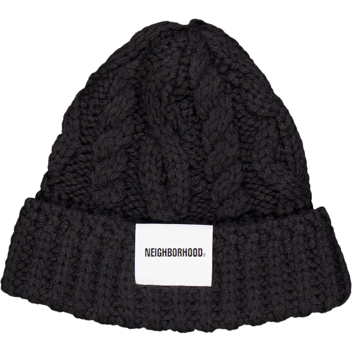 Kabelgebreide muts Navy