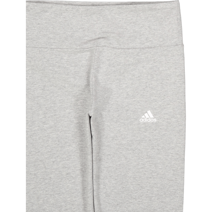HIGH-WAISTED LOGO LEGGINGS ESSENTIALS Srednje sivo Heather / White