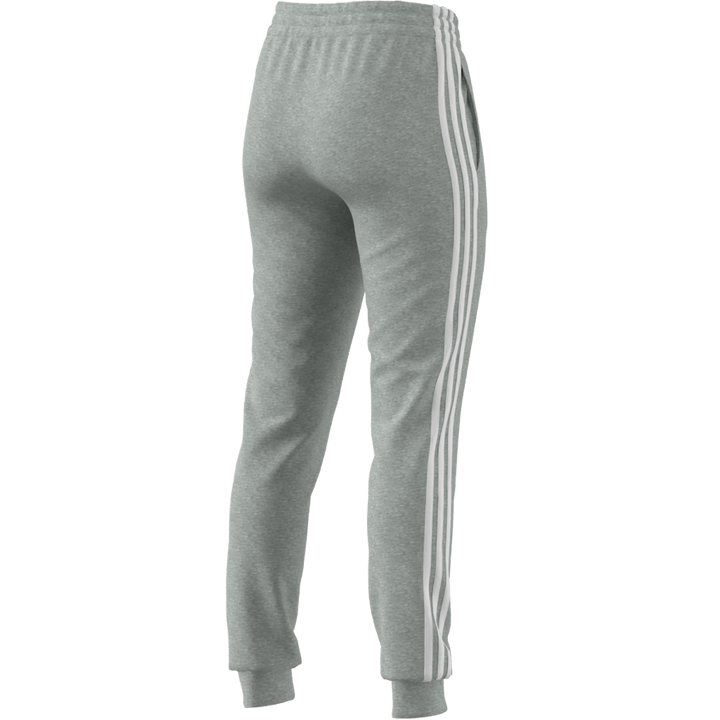Essentials Single Jersey 3-Stripes Joggers Medium Grey Heather / White
