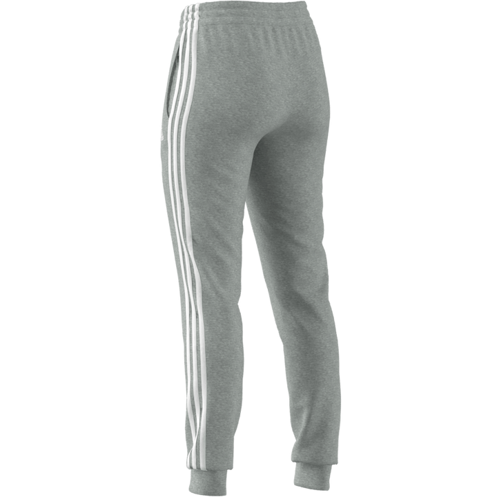 Essentials Single Jersey 3-Stripes Joggers Medium Grey Heather / White