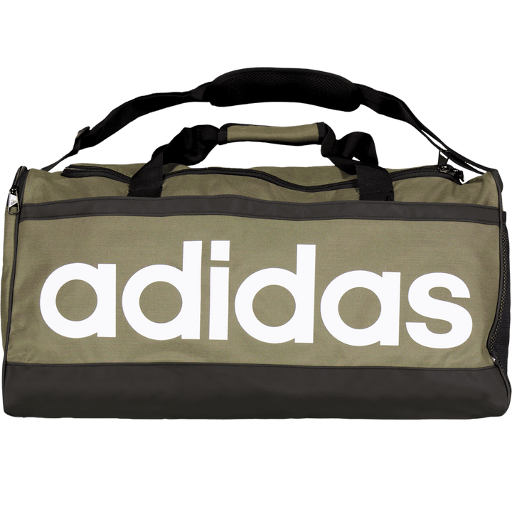 Essentials Linear Duffel Bag Medium Olive Strata / Black / White