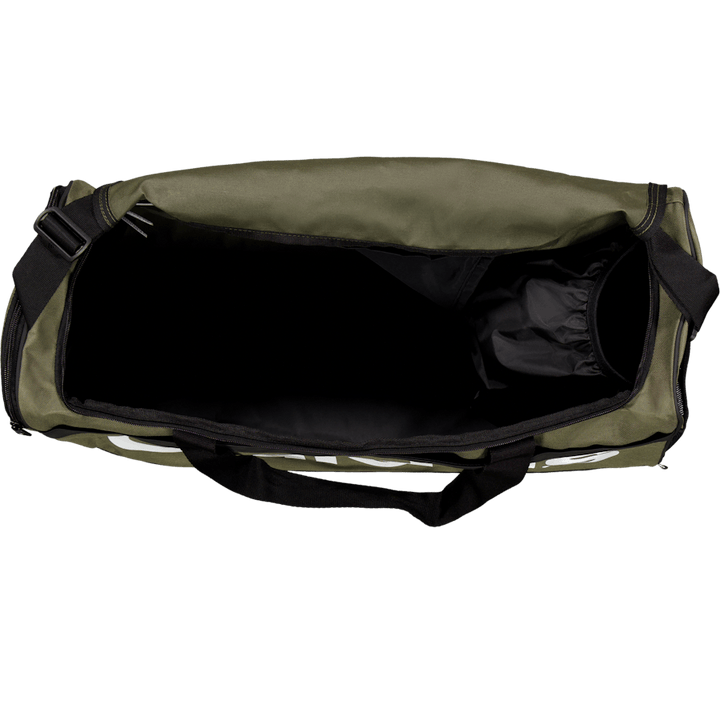 Essentials Linear Duffel Bag Medium Olive Strata / Black / White