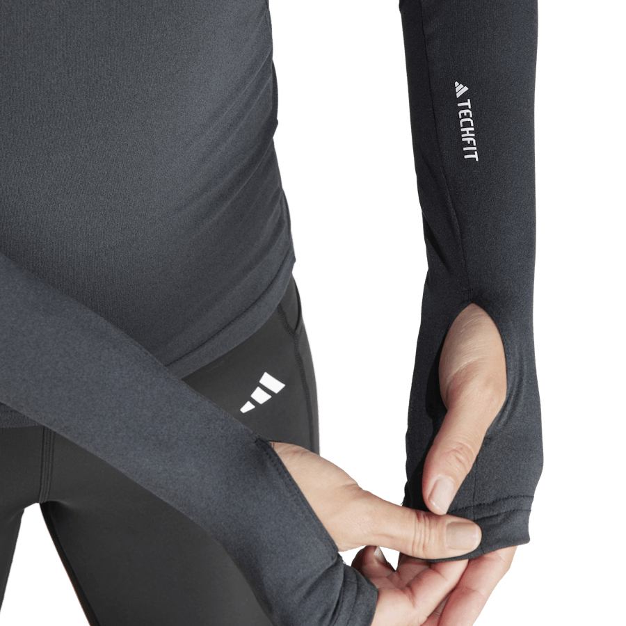 Haut d'entraînement à manches longues Techfit noir