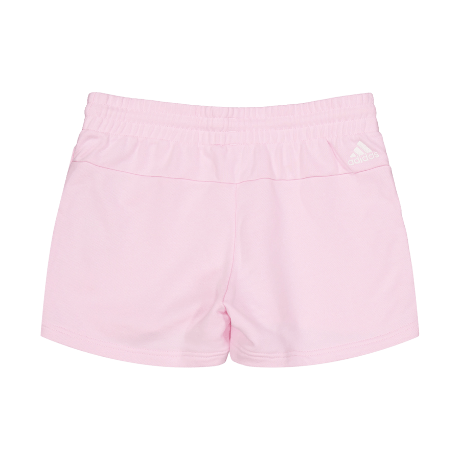 Essentials Linear French Terry Shorts Clear Pink / White