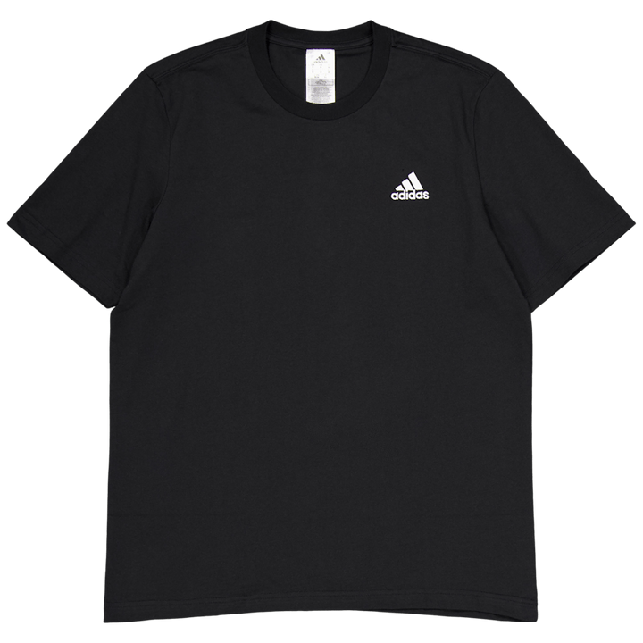 Essentials Single Jersey Embroidered Small Logo T-Shirt Black
