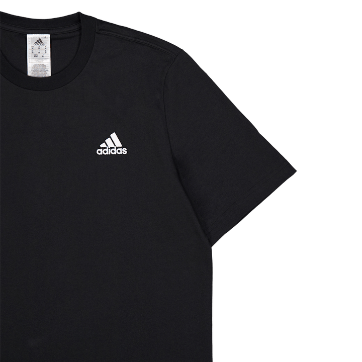 Essentials Single Jersey Embroidered Small Logo T-Shirt Black