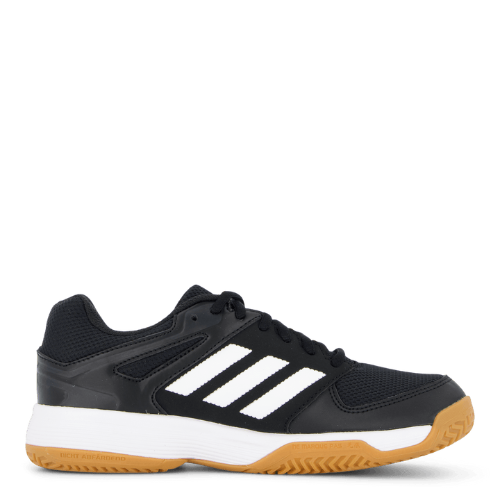 Speedcourt Indoor Shoes Kids Core Black / Cloud White / Gum