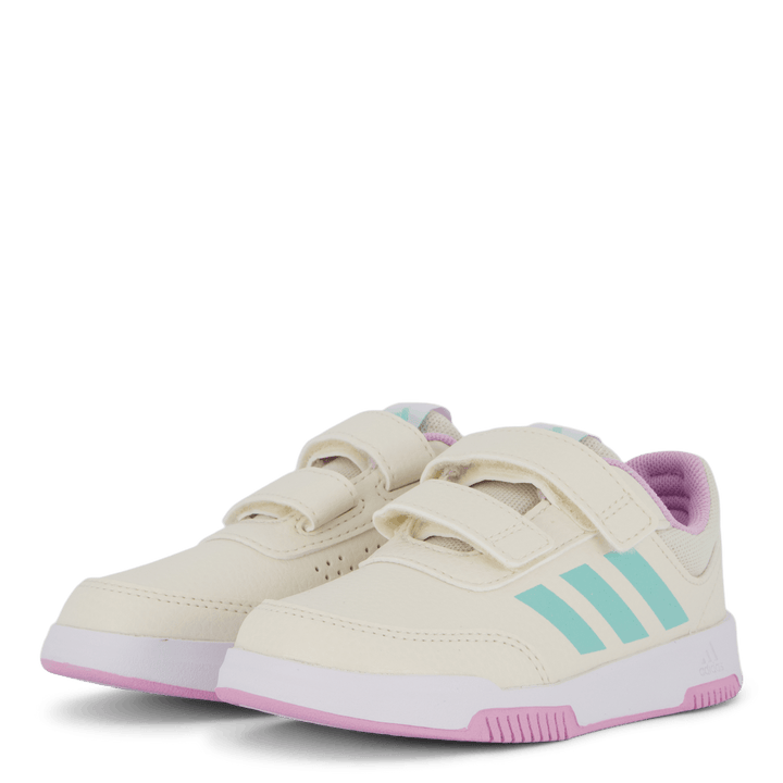 Tensaur Hook and Loop Shoes Chalk White / Semi Flash Aqua / Bliss Lilac