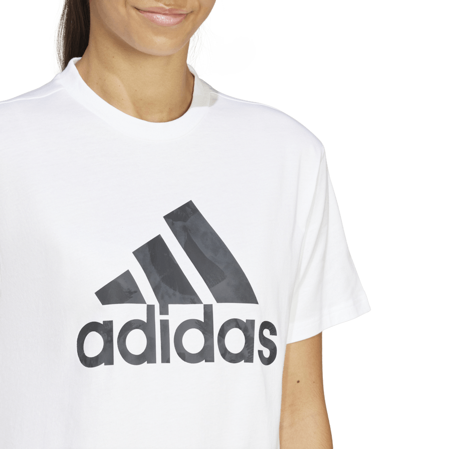 Floral Graphic Big Logo T-Shirt White