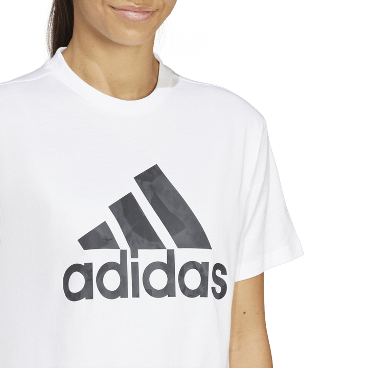 Floral Graphic Big Logo T-Shirt White