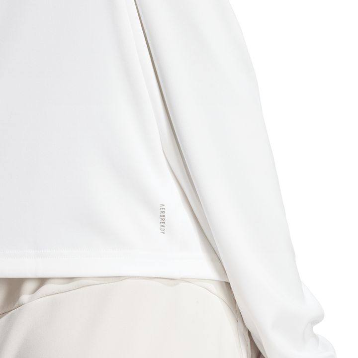 Train Essentials Minimal Branding 1/4-Zip Cover Up White
