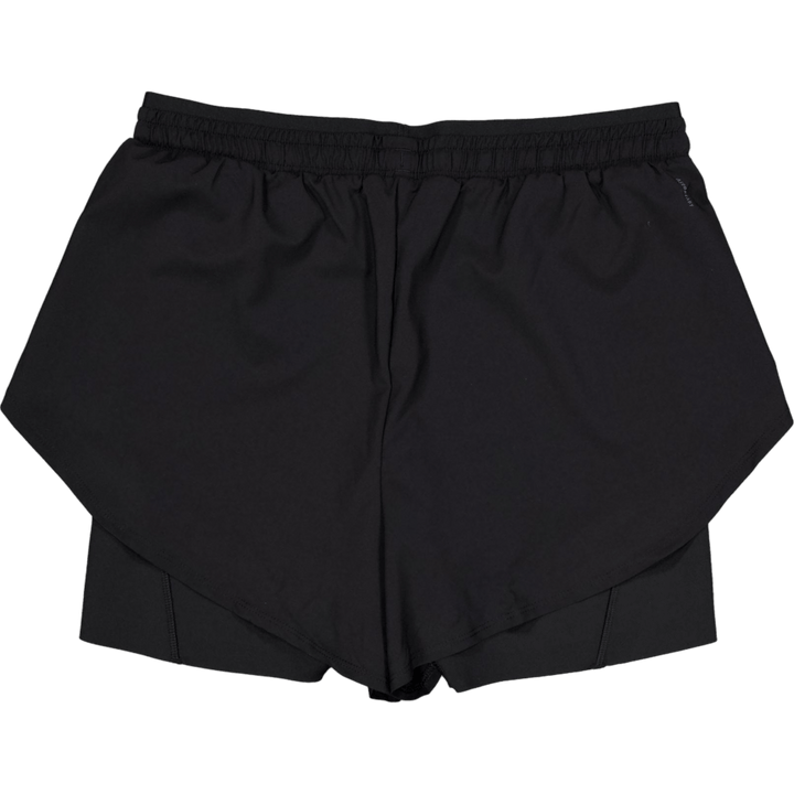 Short 2 en 1 noir conçu pour l'entraînement