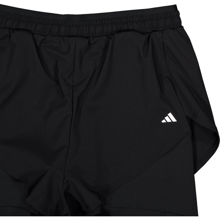 Short 2 en 1 noir conçu pour l'entraînement