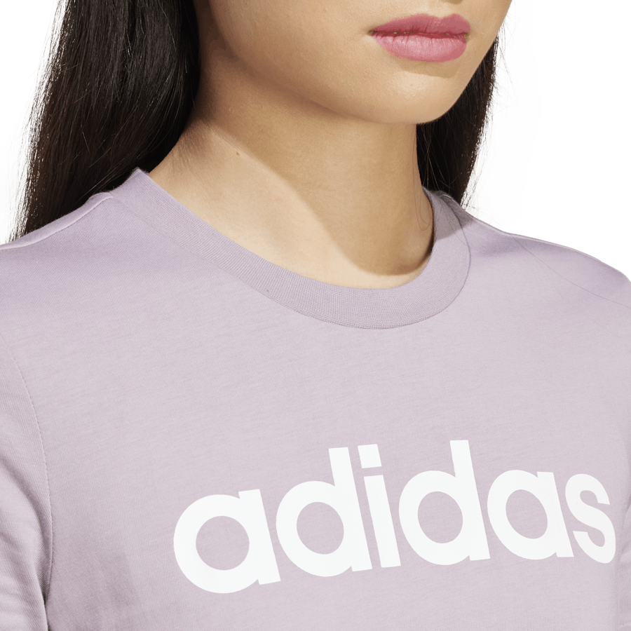 Essentials Slim Logo T-Shirt Preloved Fig / White
