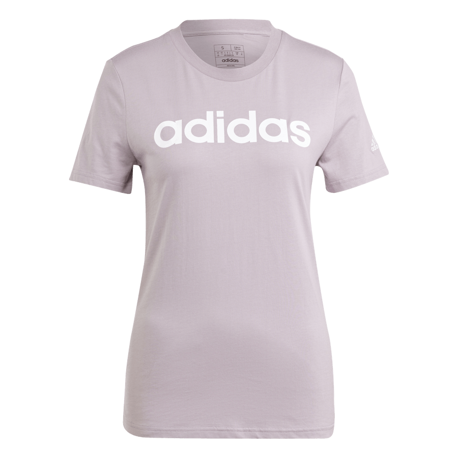 Essentials Slim Logo T-Shirt Preloved Fig / White