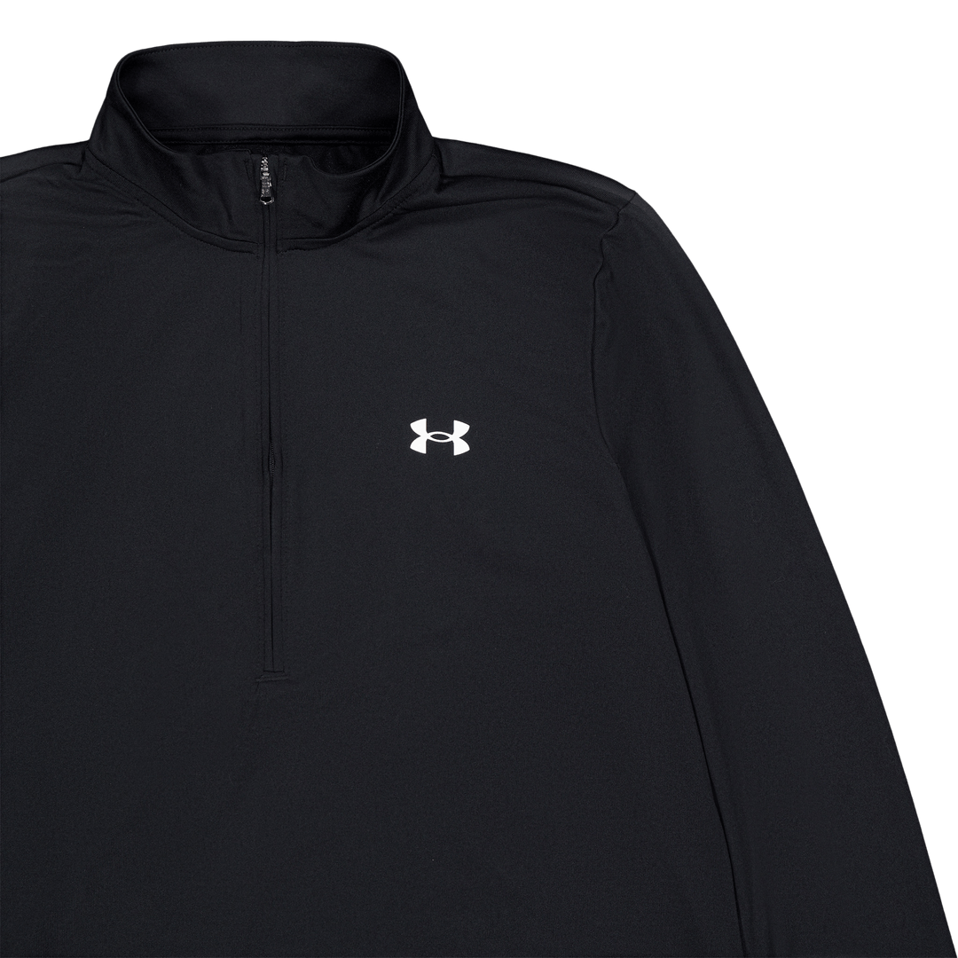 Tech 1/2 Zip- Solid Black