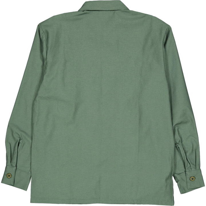2 Pocket Shirt Olive Sateen