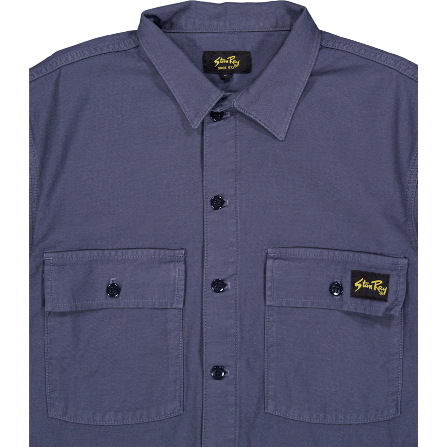 Cpo Short Sleeve Navy Sateen