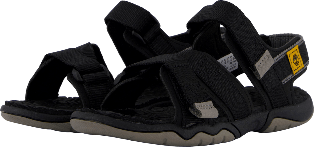 2 Strap Sandal Jet Black