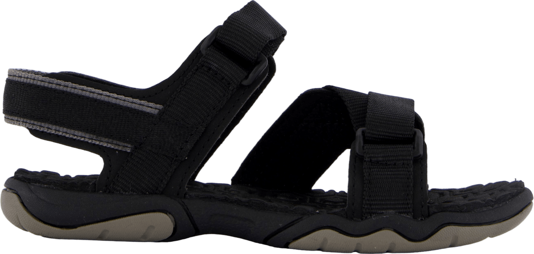 2 Strap Sandal Jet Black