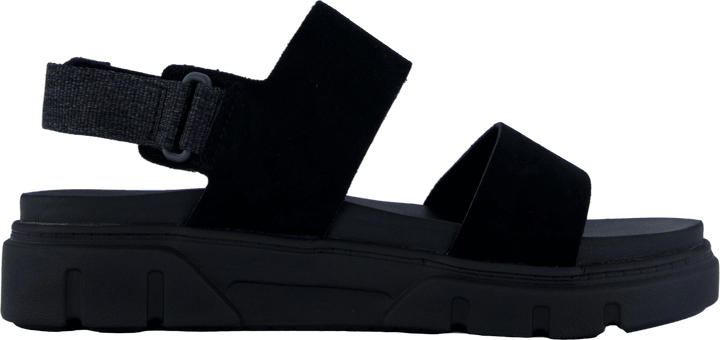 2 Strap Sandal Greyfield Blk Suede