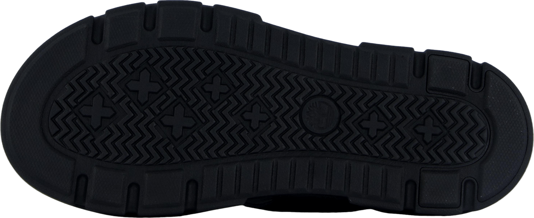 2 Strap Sandal Greyfield Blk Suede