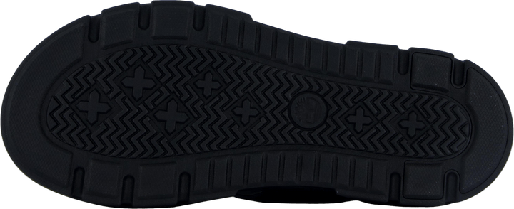 2 Strap Sandal Greyfield Blk Suede
