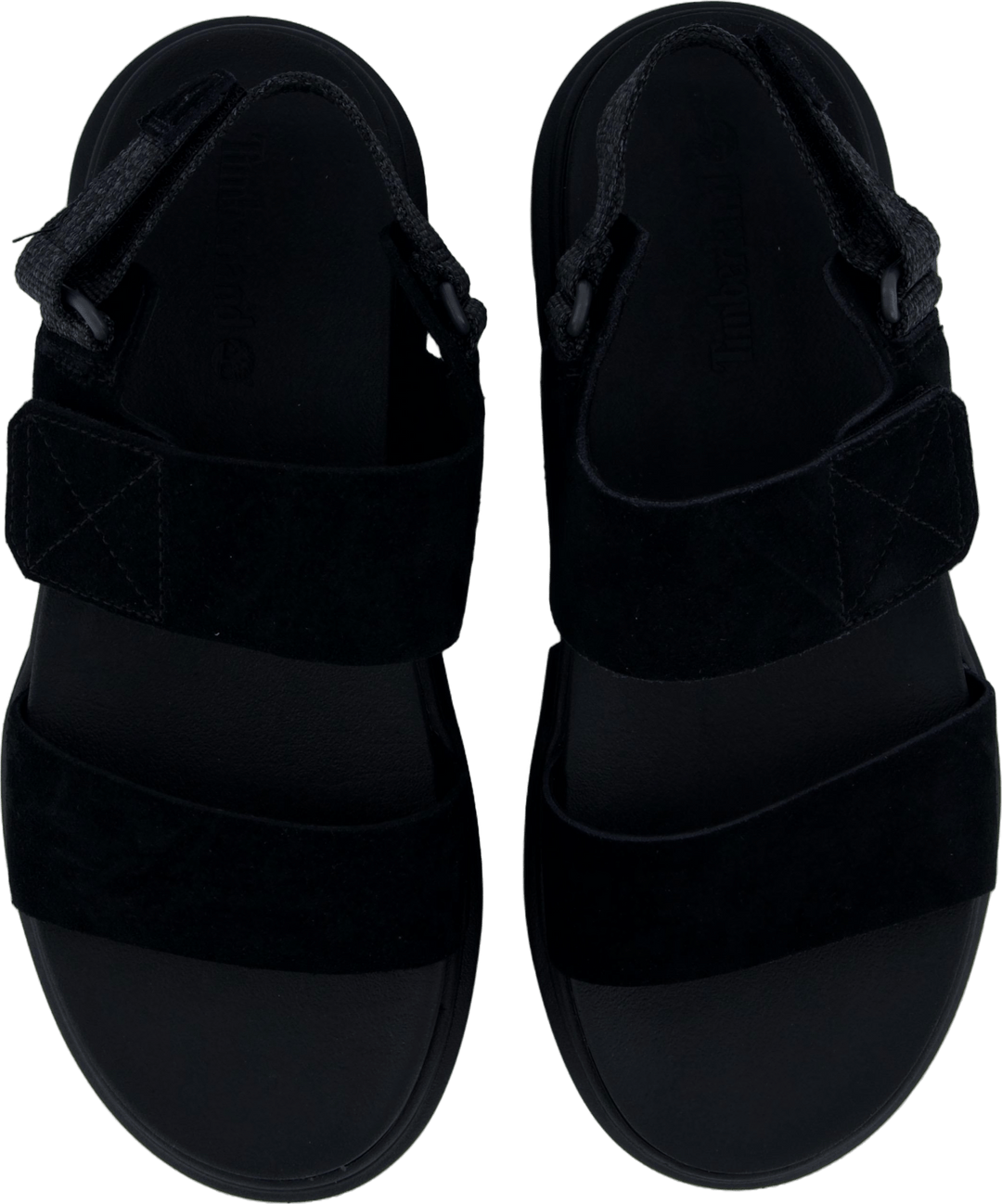 2 Strap Sandal Greyfield Blk Suede