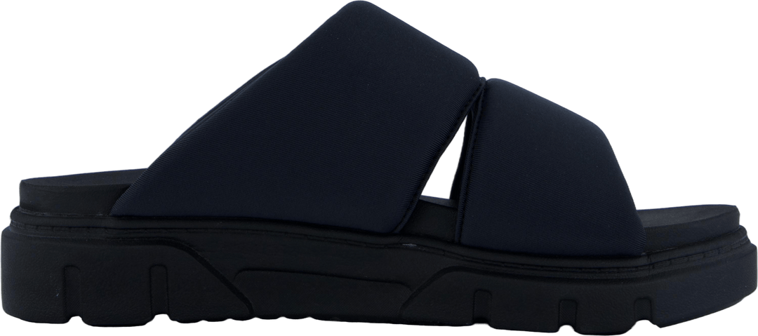 Slide Sandal Greyfield Blk Knit