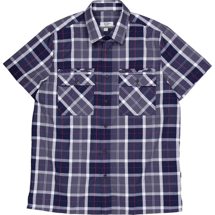Chemise Iowa à carreaux bleu marine foncé