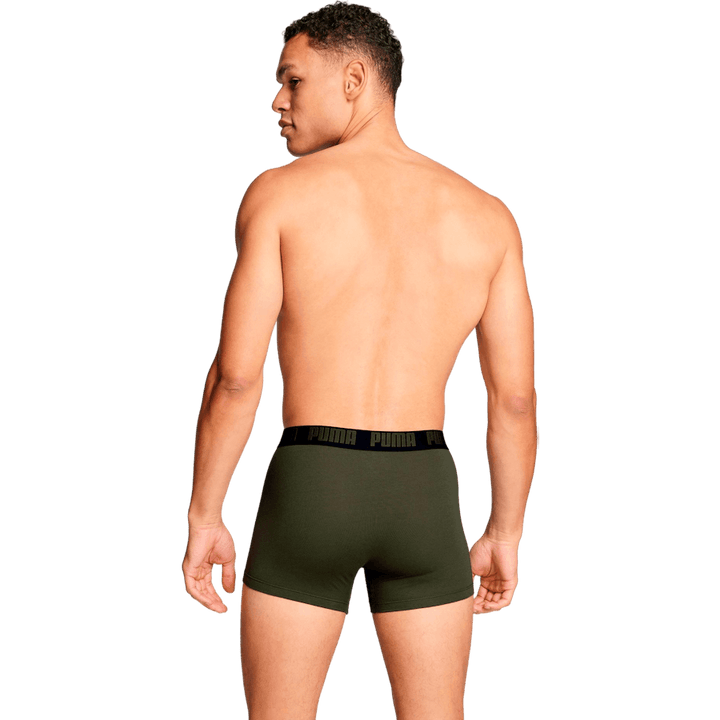 Puma Men Everyday Basic Boxer  Forest Night Tonal