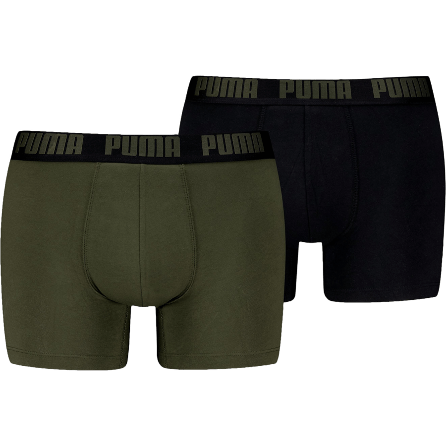 Puma Men Everyday Basic Boxer  Forest Night Tonal