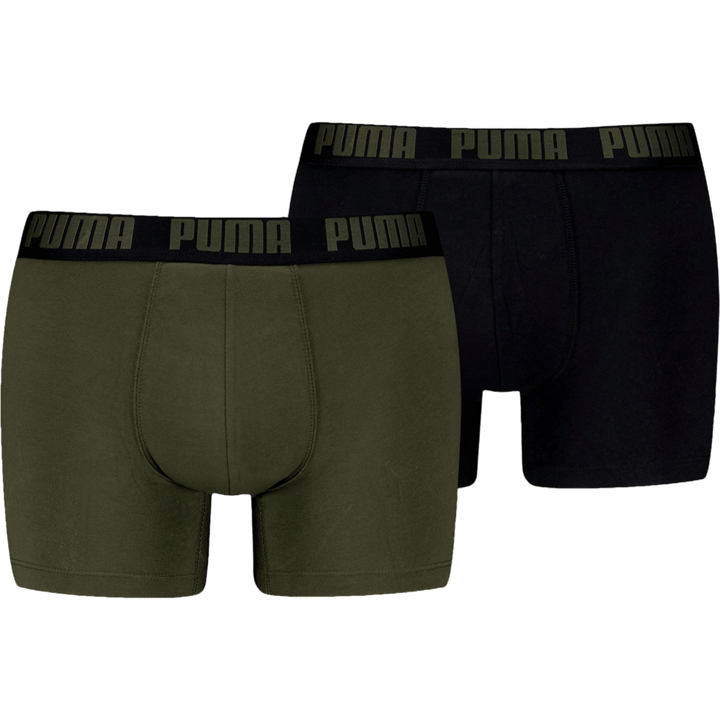 Puma Men Everyday Basic Boxer  Forest Night Tonal