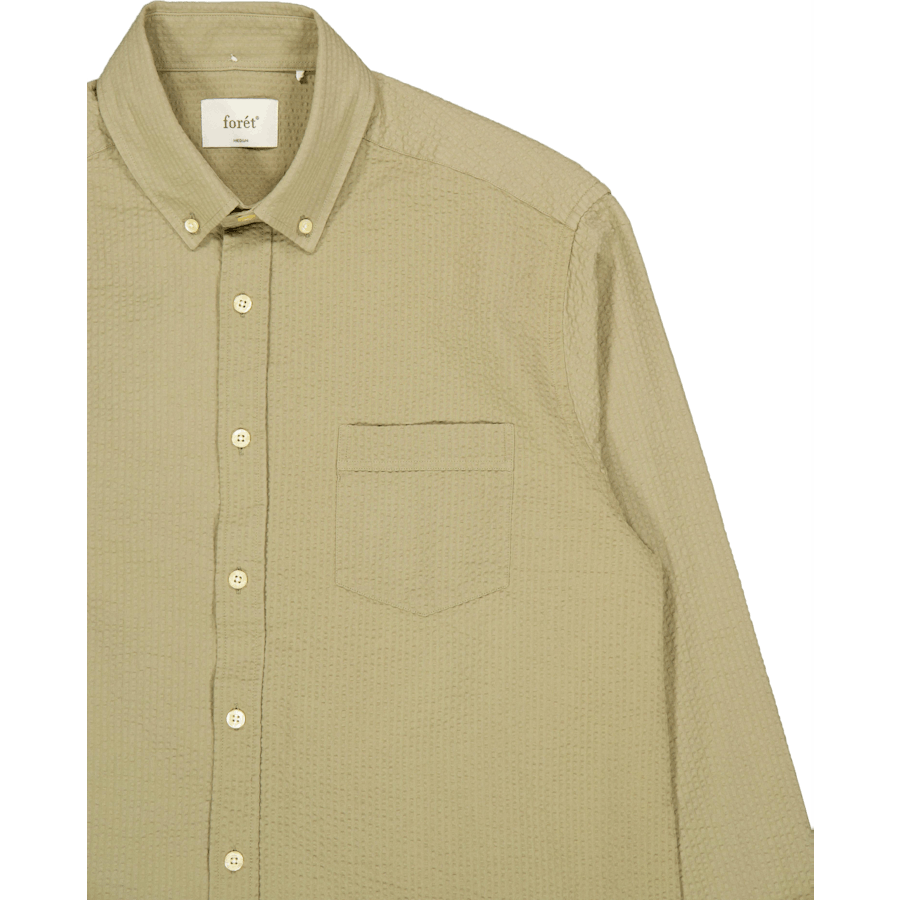 Bush Seersucker Shirt Olive