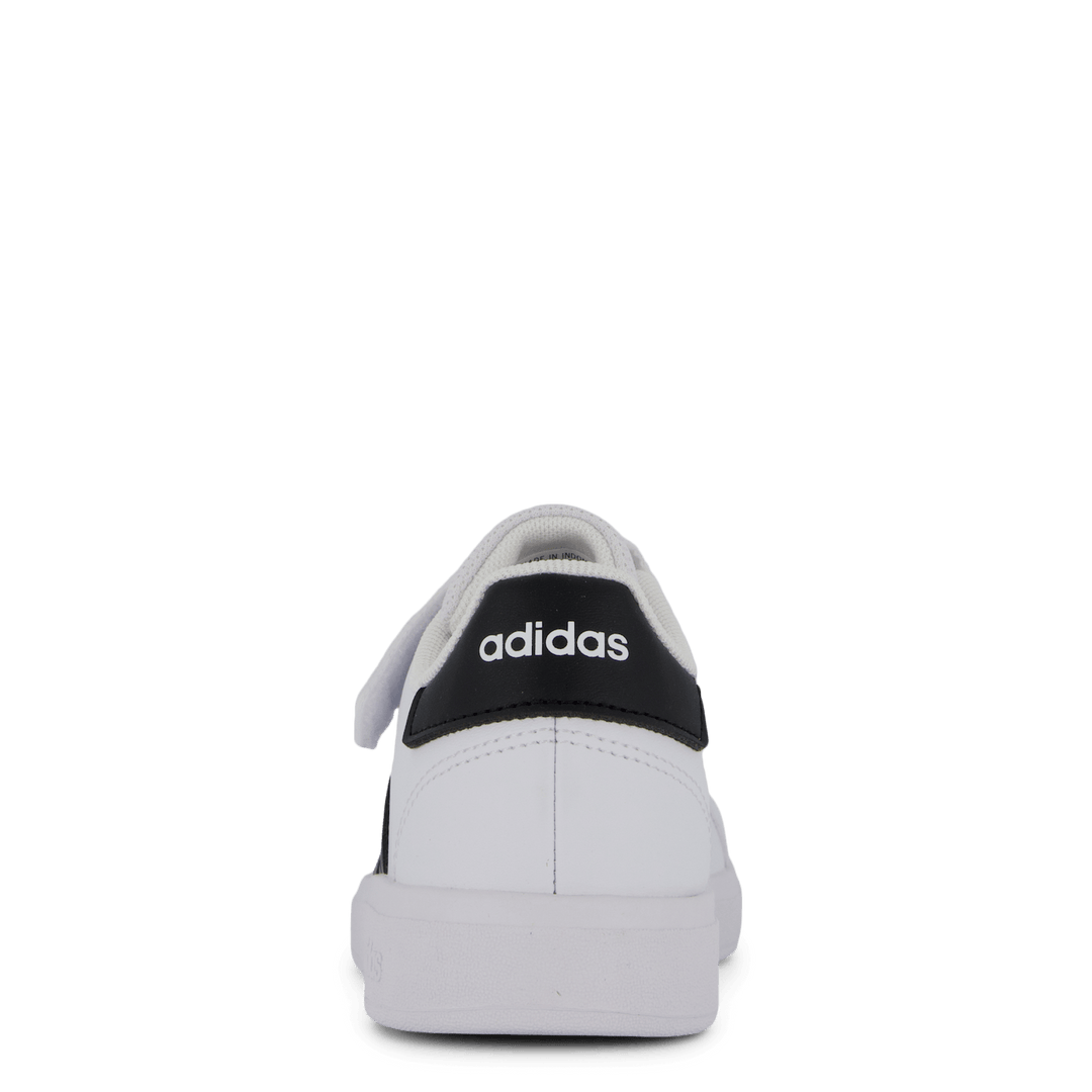 Grand Court Elastic Lace and Top Strap Shoes Cloud White / Core Black / Core Black