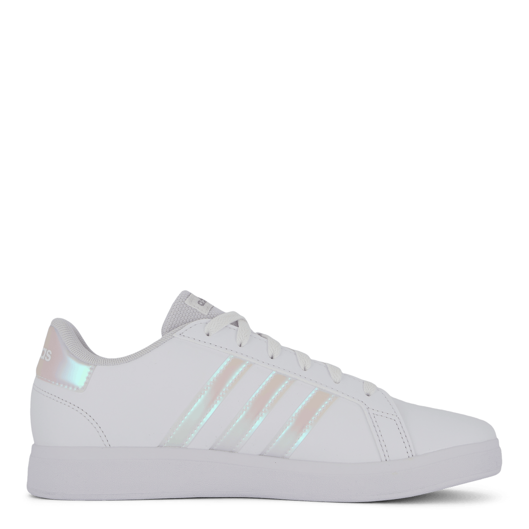 Grand Court Lifestyle Lace Tennis Shoes Cloud White / Iridescent / Cloud White