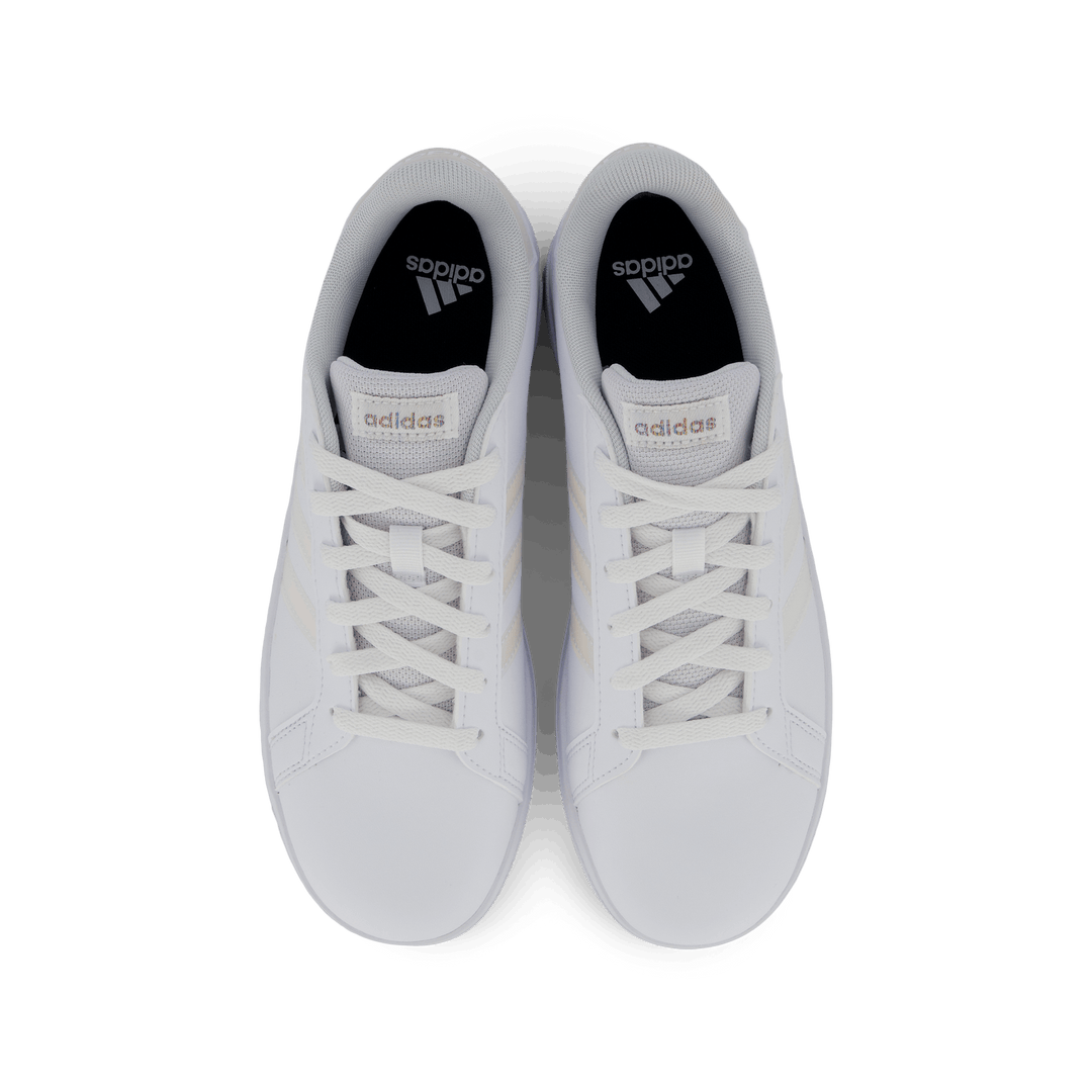 Grand Court Lifestyle Lace Tennis Shoes Cloud White / Iridescent / Cloud White